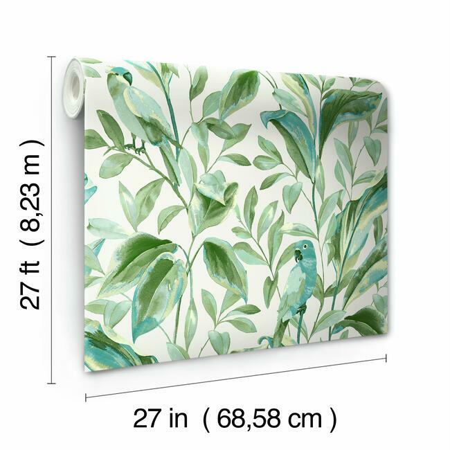 tropical-love-birds-wallpaper-white-aqua-york-wallcoverings-tc2654