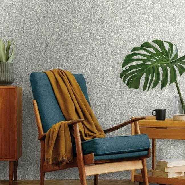 Leopard King Grey Wallpaper - York Wallcoverings - TC2683 - York Wallcoverings Wallpaper
