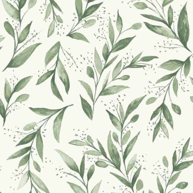 Magnolia Home Olive Branch Olive Grove Peel & Stick Wallpaper - York Wallcoverings - PSW1001RL