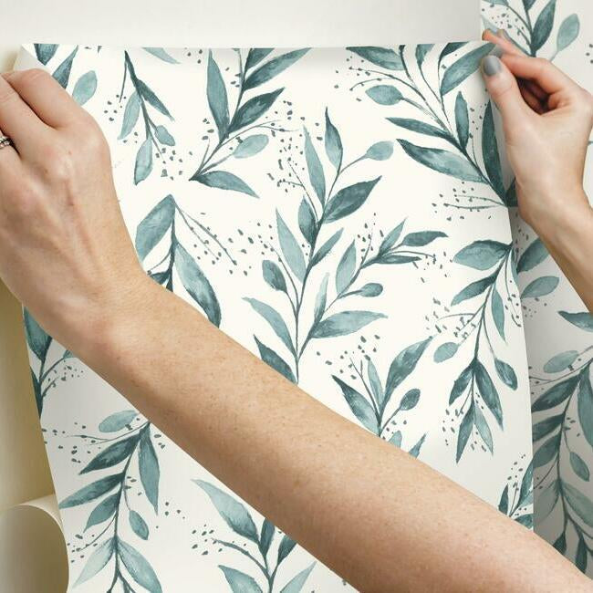 olive-branch-premium-peel-stick-wallpaper-weekends-teal-york-wallcoverings-psw1002rl