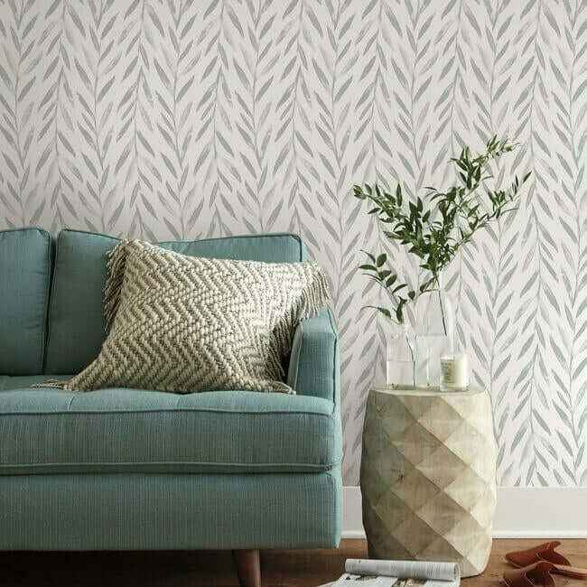 Magnolia Home Willow Grey Peel & Stick Wallpaper - York Wallcoverings - PSW1018RL - York Wallcoverings Wallpaper