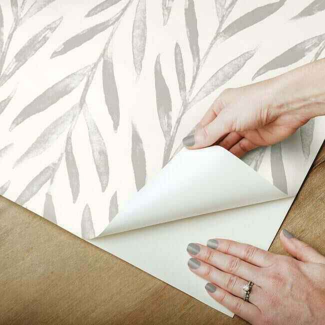 Magnolia Home Willow Grey Peel & Stick Wallpaper - York Wallcoverings - PSW1018RL - York Wallcoverings Wallpaper