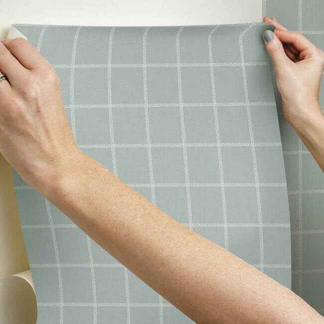 Magnolia Home Sunday Best Grey Peel & Stick Wallpaper - York Wallcoverings - PSW1025RL - York Wallcoverings Wallpaper