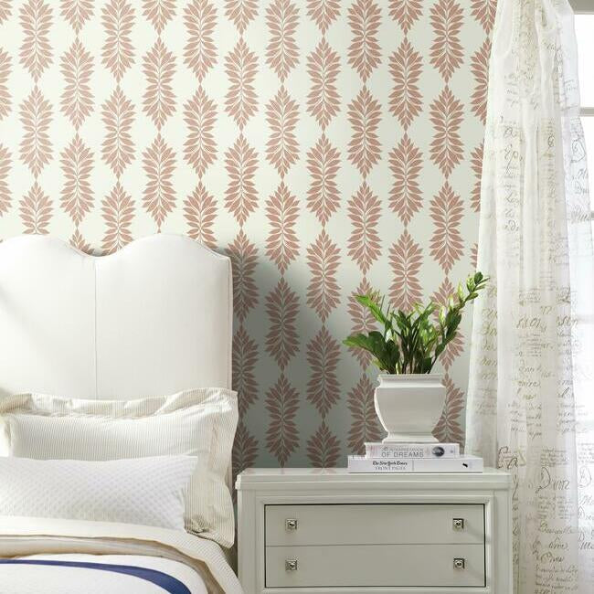 Broadsands Botanica Coral Wallpaper - York Wallcoverings - CV4426 - York Wallcoverings Wallpaper