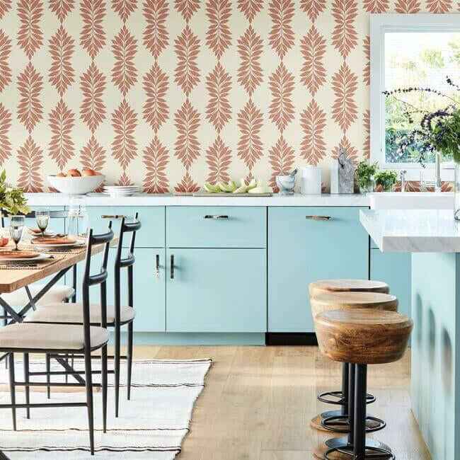 Broadsands Botanica Coral Wallpaper - York Wallcoverings - CV4426 - York Wallcoverings Wallpaper
