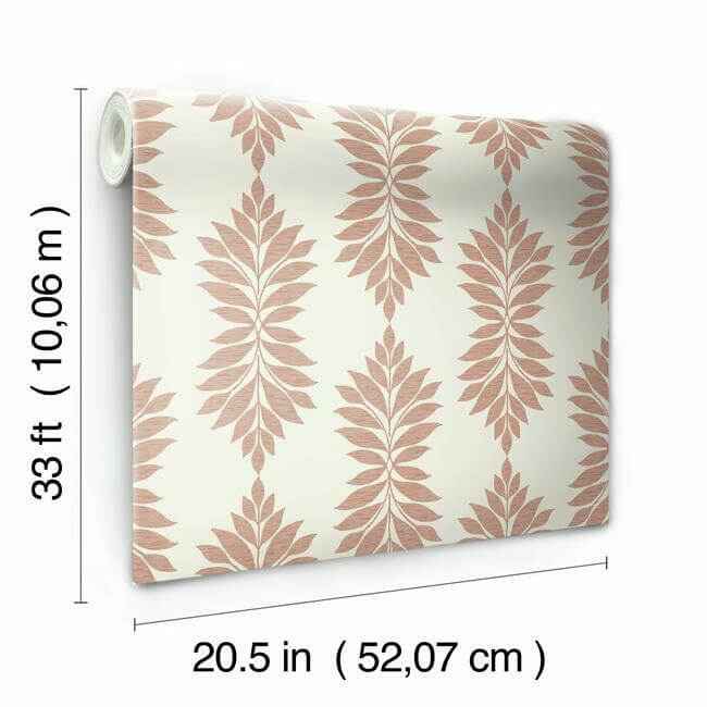 Broadsands Botanica Coral Wallpaper - York Wallcoverings - CV4426 - York Wallcoverings Wallpaper