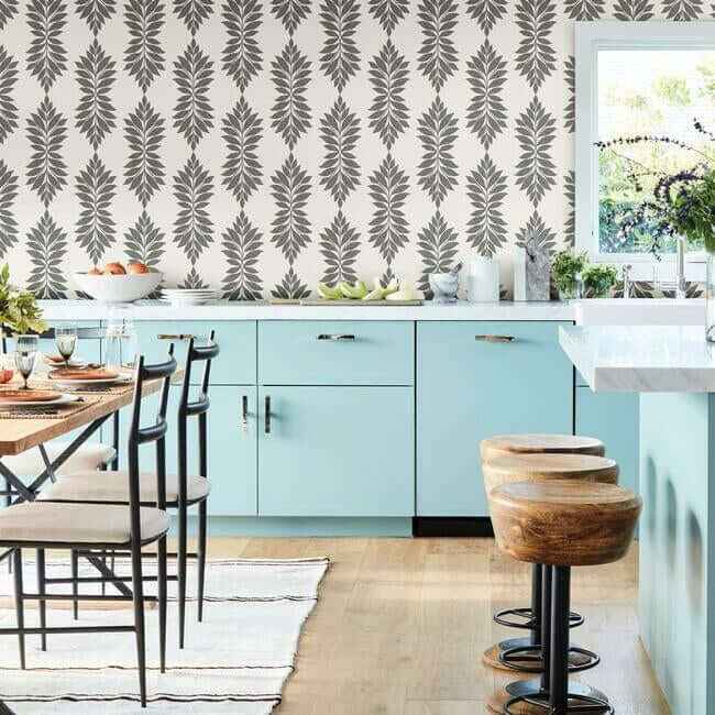 Broadsands Botanica Grey & Off White Wallpaper - York Wallcoverings - CV4427 - York Wallcoverings Wallpaper
