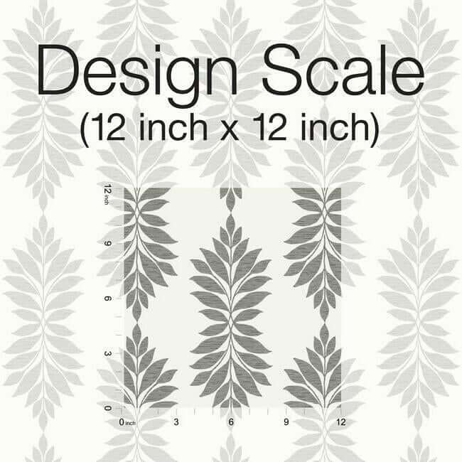 broadsands-botanica-grey-off-white-wallpaper-york-wallcoverings-cv4427 - York Wallcoverings Wallpaper