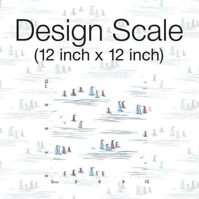 Full Sails Blue & Red Wallpaper - York Wallcoverings - CV4461 - York Wallcoverings Wallpaper