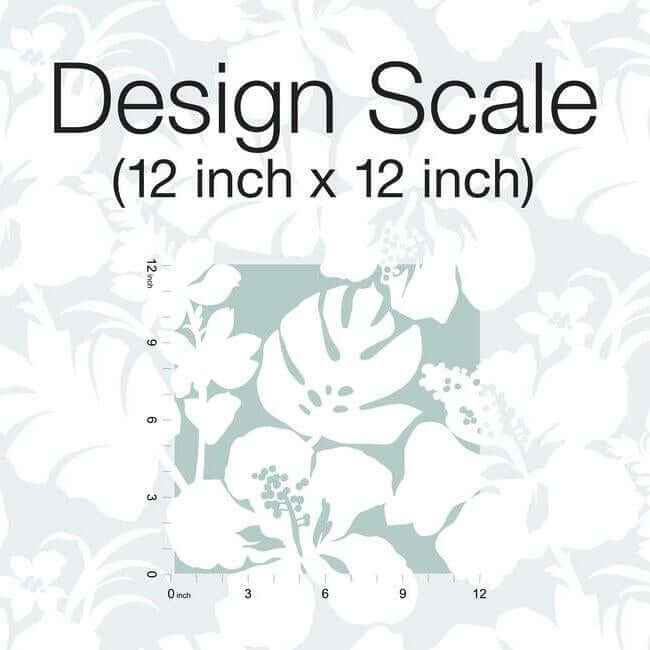 Hibiscus Arboretum Light Grey Wallpaper - York Wallcoverings - CV4439 - York Wallcoverings Wallpaper