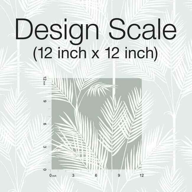 King Palm Silhouette Grey Wallpaper - York Wallcoverings - CV4412 - York Wallcoverings Wallpaper
