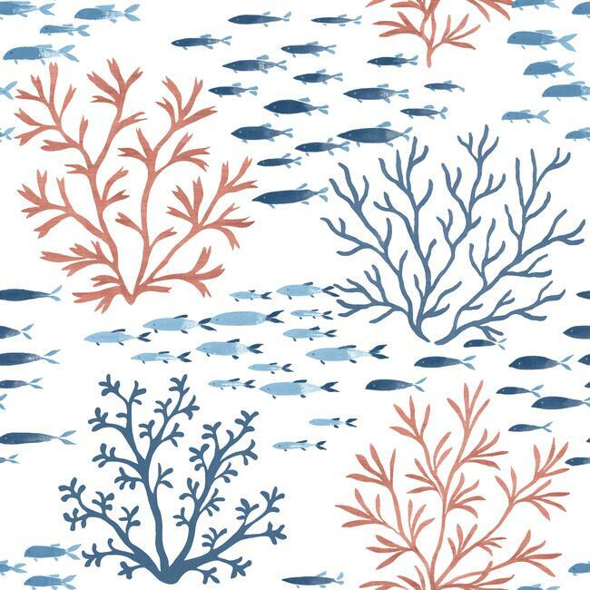 marine-garden-wallpaper-coral-navy-york-wallcoverings-cv4405