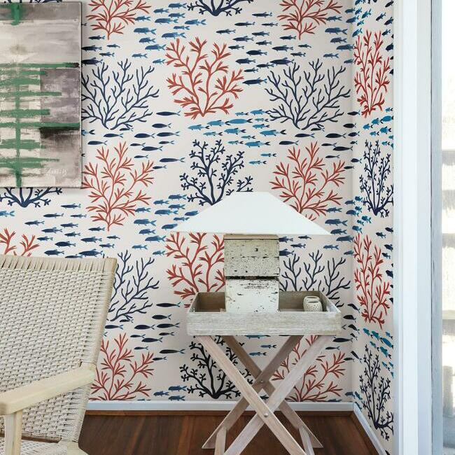 marine-garden-wallpaper-coral-navy-york-wallcoverings-cv4405