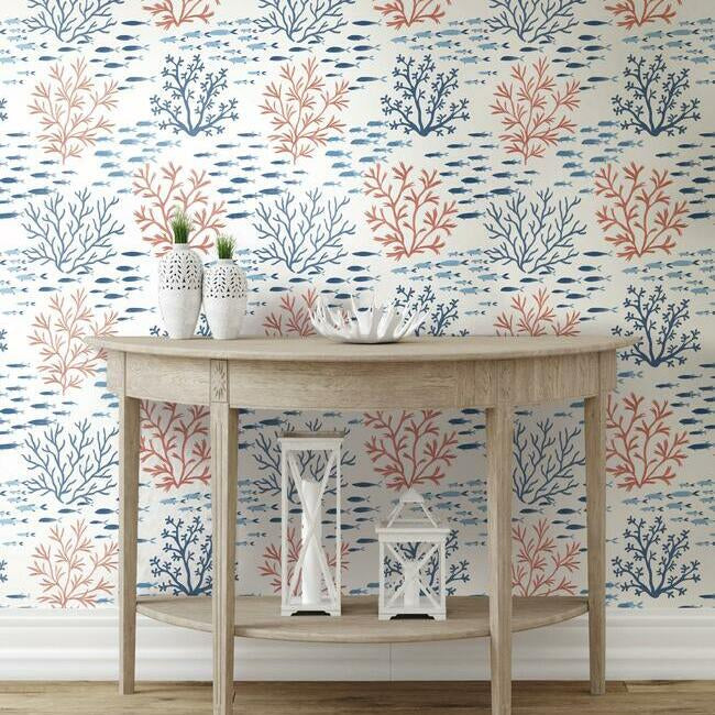 marine-garden-wallpaper-coral-navy-york-wallcoverings-cv4405