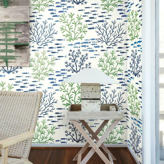 marine-garden-wallpaper-fern-cobalt-york-wallcoverings-cv4404