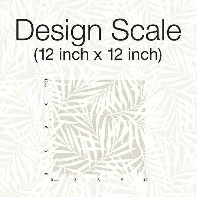 Oahu Fronds Cream & Off White Wallpaper - York Wallcoverings - CV4436 - York Wallcoverings Wallpaper