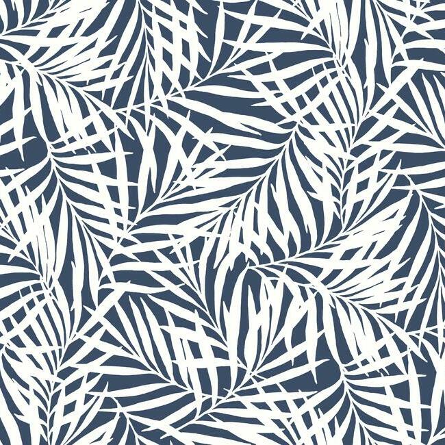 oahu-fronds-wallpaper-navy-white-york-wallcoverings-cv4432