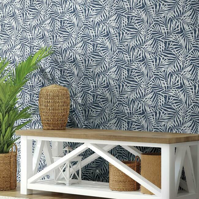 oahu-fronds-wallpaper-navy-white-york-wallcoverings-cv4432