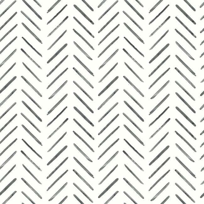 painted-herringbone-wallpaper-black-york-wallcoverings-cv4454