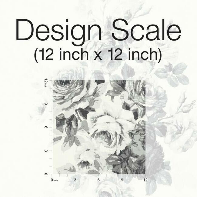 tea-rose-premium-peel-stick-wallpaper-black-white-on-white-york-wallcoverings-psw1157rl