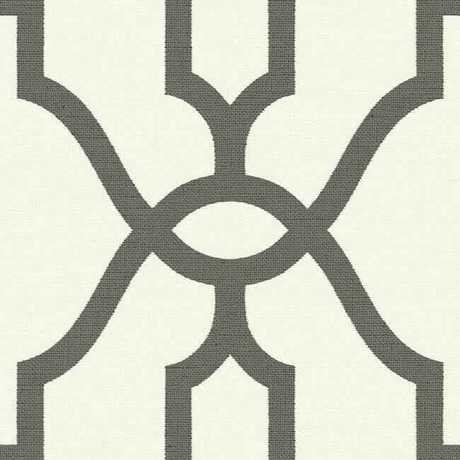 Magnolia Home Woven Trellis Grey Peel & Stick Wallpaper - York Wallcoverings - PSW1159RL - York Wallcoverings Wallpaper