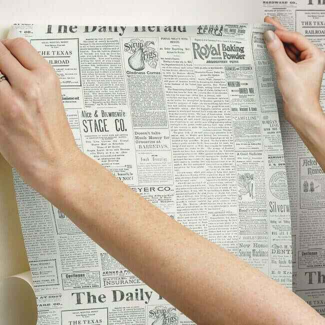 Magnolia Home the Daily Black & White Peel & Stick Wallpaper - York Wallcoverings - PSW1168RL - York Wallcoverings Wallpaper
