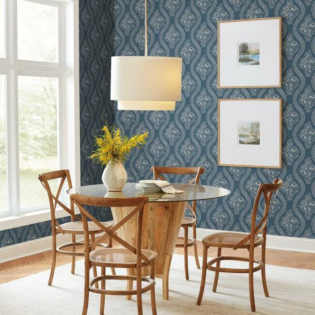 coverlet-floral-premium-peel-stick-wallpaper-taupe-on-navy-york-wallcoverings-psw1178rl