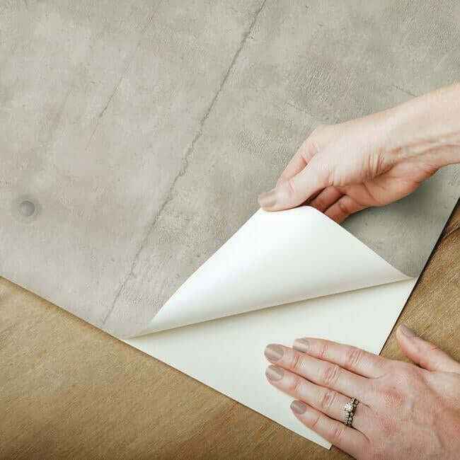 Magnolia Home Concrete Grey Peel & Stick Wallpaper - York Wallcoverings - PSW1173RL - York Wallcoverings Wallpaper