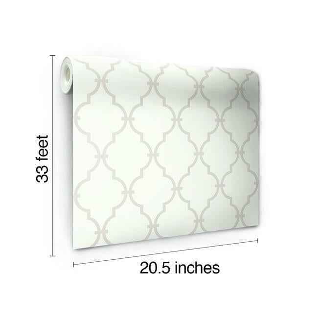 Modern Trellis Sure Strip Wallpaper Stone - York Wallcoverings - YS9102 - York Wallcoverings Wallpaper