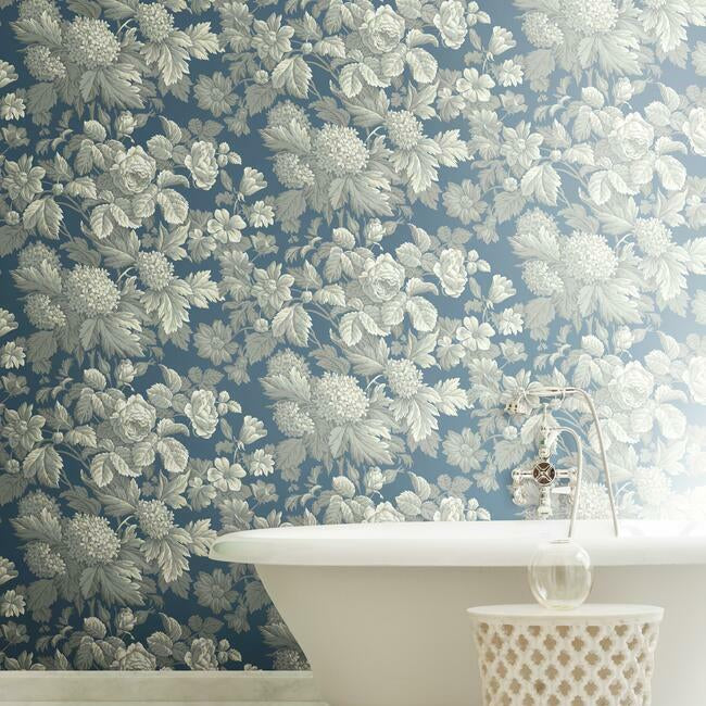 antique-floral-sure-strip-wallpaper-blue-york-wallcoverings-kc1845