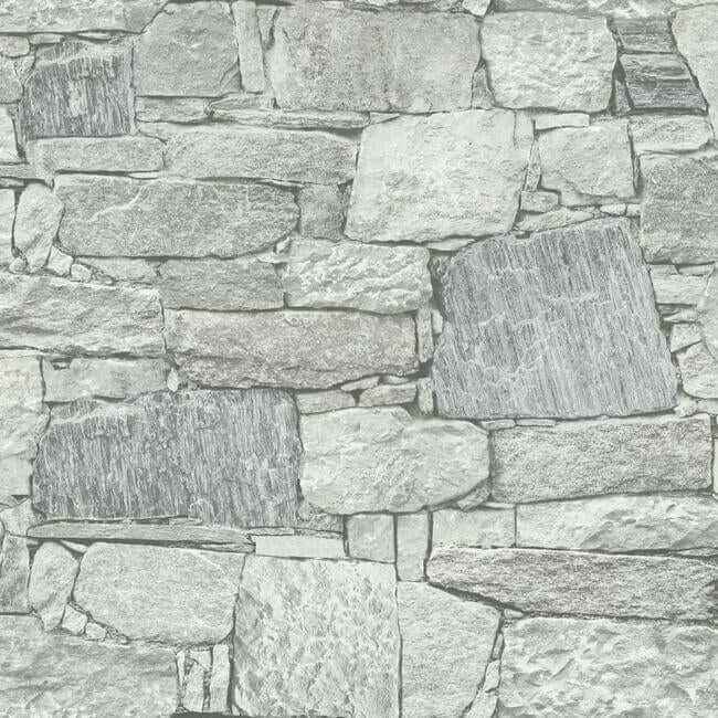 Chateau Stone Grey Peel & Stick Wallpaper - York Wallcoverings - PSW1308RL - York Wallcoverings Wallpaper