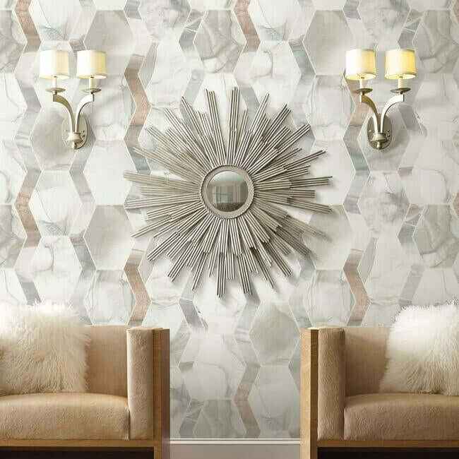 Earthbound Taupe Wallpaper - York Wallcoverings - OS4283 - York Wallcoverings Wallpaper