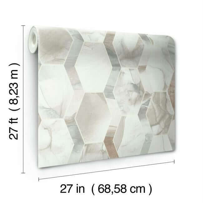 earthbound-taupe-wallpaper-york-wallcoverings-os4283 - York Wallcoverings Wallpaper