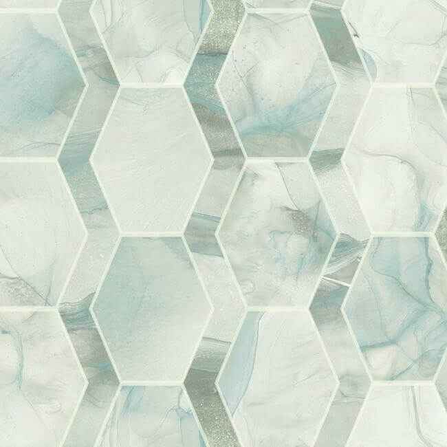 Earthbound Turquoise Wallpaper - York Wallcoverings - OS4282 - York Wallcoverings Wallpaper