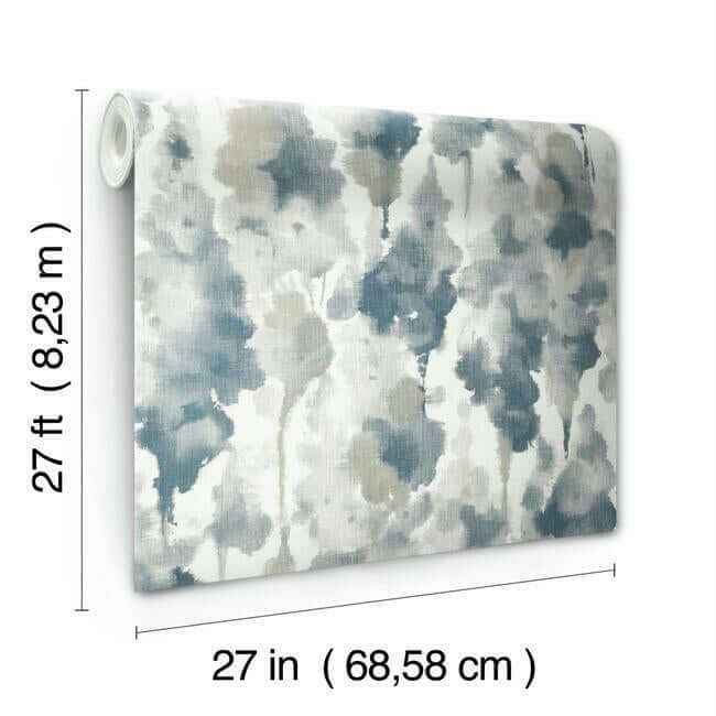 Mirage Navy Wallpaper - York Wallcoverings - OS4291 - York Wallcoverings Wallpaper