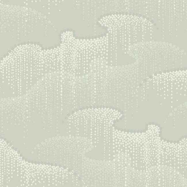 Moonglight Pearls Light Taupe Wallpaper - York Wallcoverings - OS4265