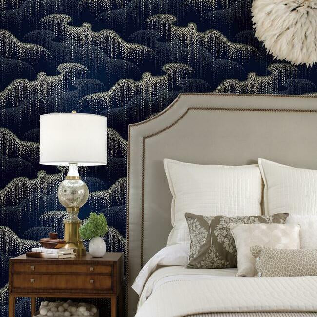 moonlight-pearls-wallpaper-navy-york-wallcoverings-os4264