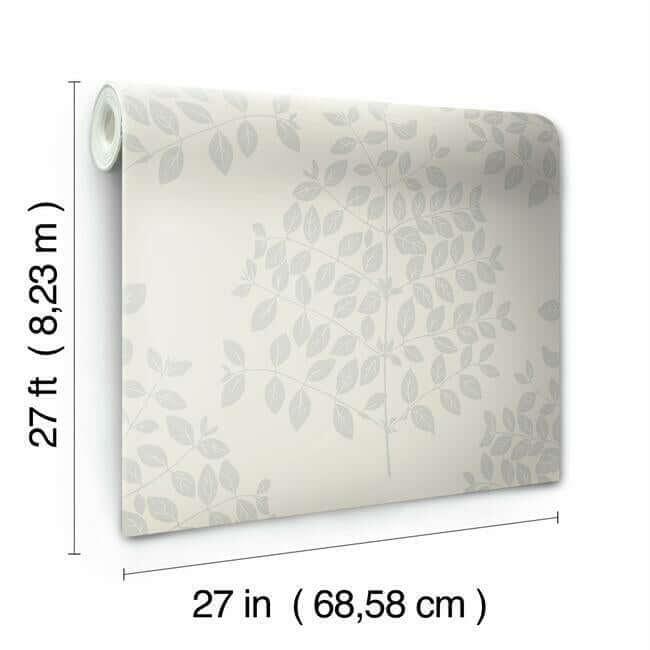 tender-cream-silver-wallpaper-york-wallcoverings-os4251 - York Wallcoverings Wallpaper