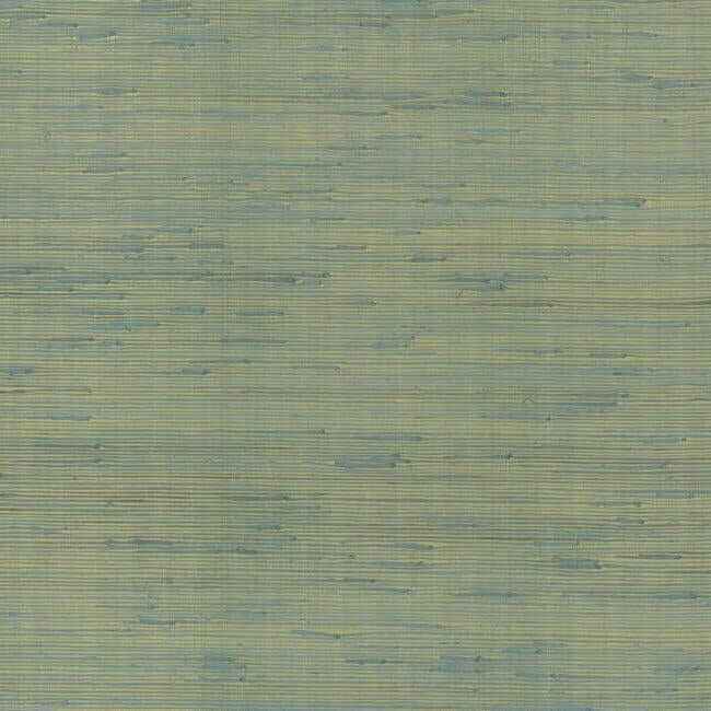 Jute Gold & Blue Metallic Wallpaper - York Wallcoverings - OS4326 - York Wallcoverings Wallpaper