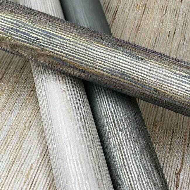 Jute Silver & Blue Metallic Wallpaper - York Wallcoverings - OS4324 - York Wallcoverings Wallpaper