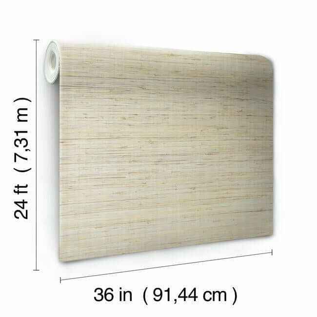 Jute Silver & Beige Metallic Wallpaper - York Wallcoverings - CO2090 - York Wallcoverings Wallpaper