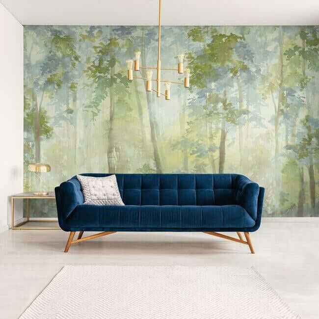Eden Wall Mural Bluegreenbrown - York Wallcoverings - MCO2196 - York Wallcoverings Wallpaper