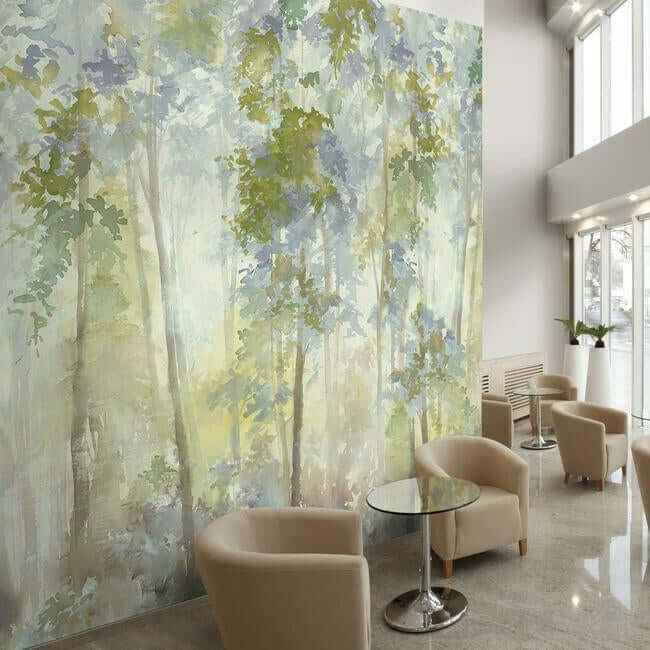 Eden Wall Mural Bluegreenbrown - York Wallcoverings - MCO2196 - York Wallcoverings Wallpaper