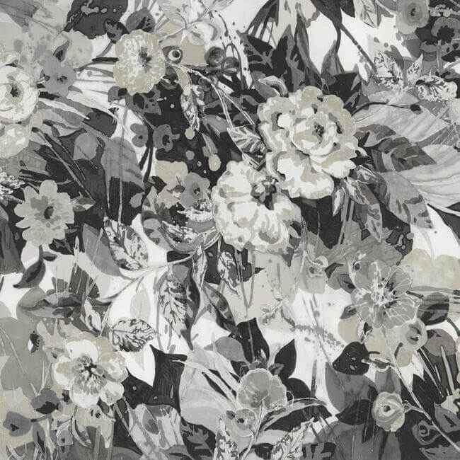 Pop Floral Wall Mural Neutral - York Wallcoverings - MU0218M - York Wallcoverings Wallpaper