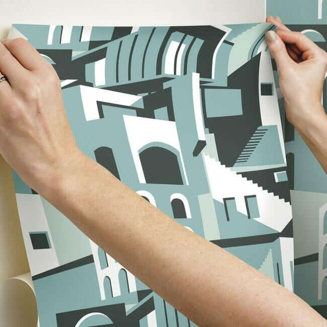 arch-architectural-premium-peel-stick-wallpaper-patina-york-wallcoverings-psw1246rl - York Wallcoverings Wallpaper
