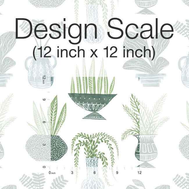 Plant Party Green Peel & Stick Wallpaper - York Wallcoverings - PSW1249RL - York Wallcoverings Wallpaper