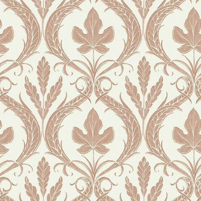 adirondack-damask-brown-beige-wallpaper-york-wallcoverings-dm4923 - York Wallcoverings Wallpaper