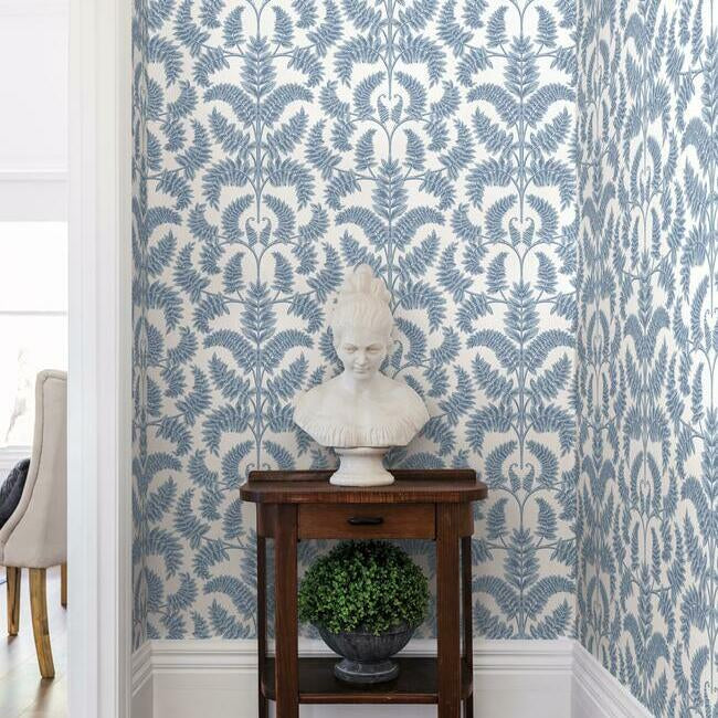 royal-fern-damask-wallpaper-blue-york-wallcoverings-dm4962