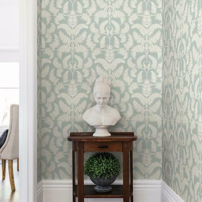 royal-fern-damask-wallpaper-eucalyptus-york-wallcoverings-dm4964