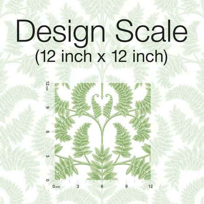 Royal Fern Damask Green Wallpaper - York Wallcoverings - DM4961 - York Wallcoverings Wallpaper